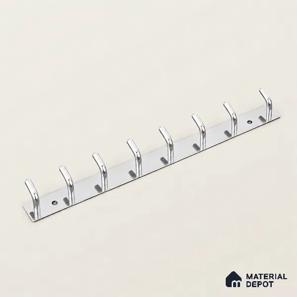 Ottr Stainless Steel Hook HA 00391 C Glossy Finish - 8 Hook | 2 Years Warranty