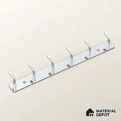 Ottr Stainless Steel Hook HA 00392 B Glossy Finish - 6 Hook | 2 Years Warranty