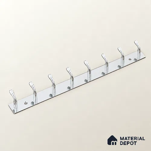 Ottr Stainless Steel Hook HA 00392 C Glossy Finish - 8 Hook | 2 Years Warranty