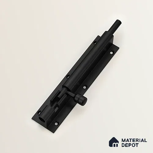 Ottr Aluminium Tower Bolt HA 00393 W Black Finish - 12in | 2 Years Warranty