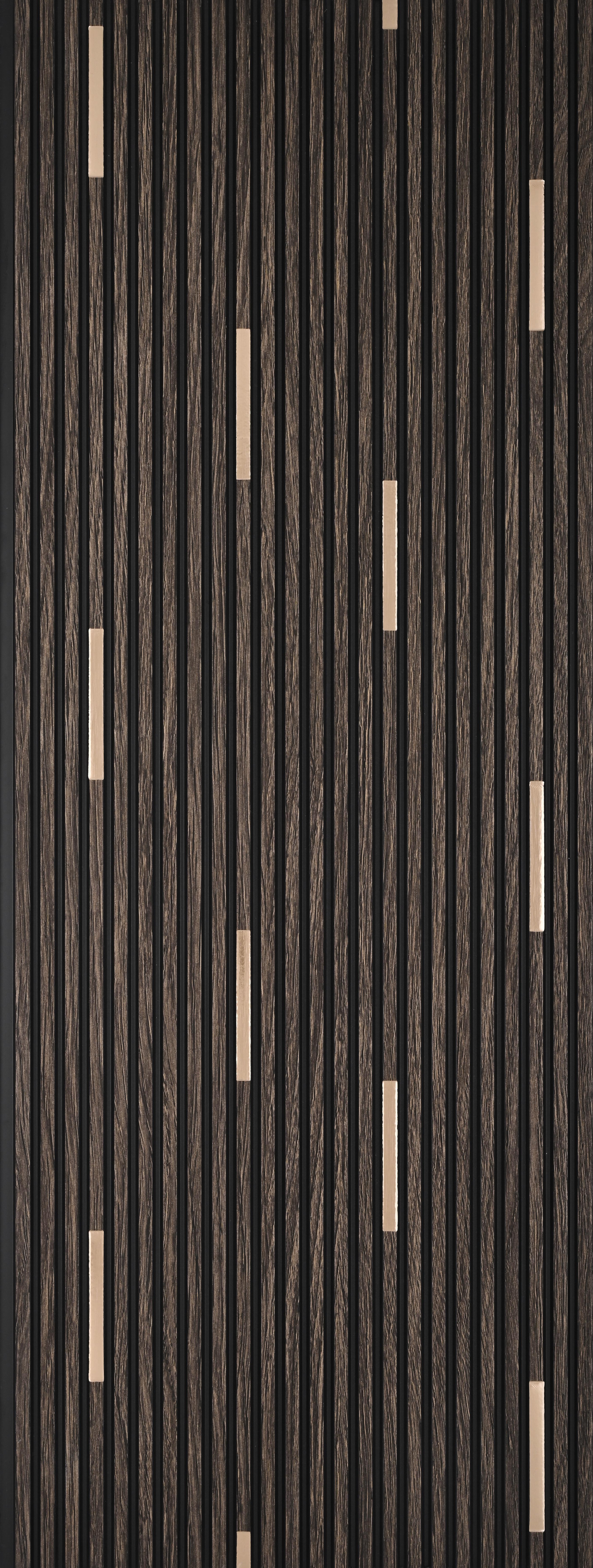 Graphite Black Geometric Look PN 07810 8 ft x 7.8 inch Charcoal Panel - 6 mm | Suitable for Living Room, Bedroom & Office | Width is Subjected to 5% Variation
