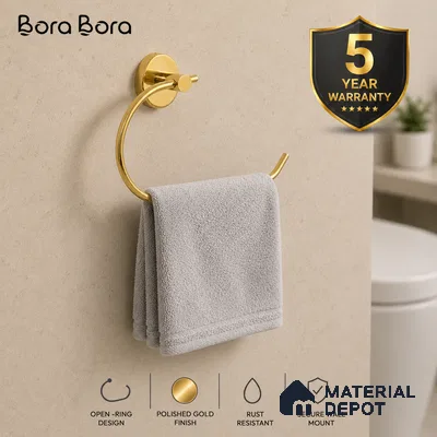 Napkin Ring with Full Round Back 9503-NP Toucan Gold Finish SS 304 | 5 Years Warranty