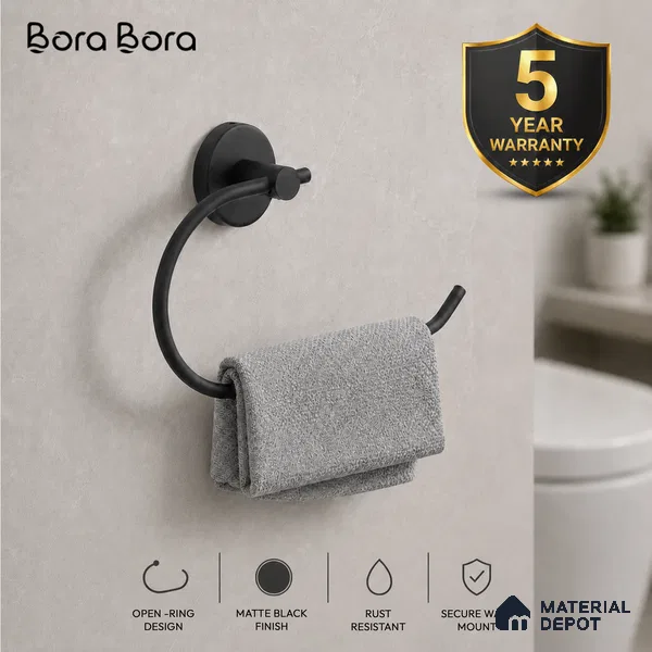 Napkin Ring with Full Round Back 9503-NP Toucan Black Matte Finish SS 304 | 5 Years Warranty