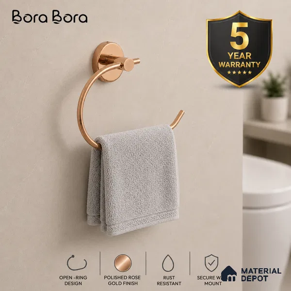 Napkin Ring with Full Round Back 9503-NP Toucan Rose Gold Finish SS 304 | 5 Years Warranty