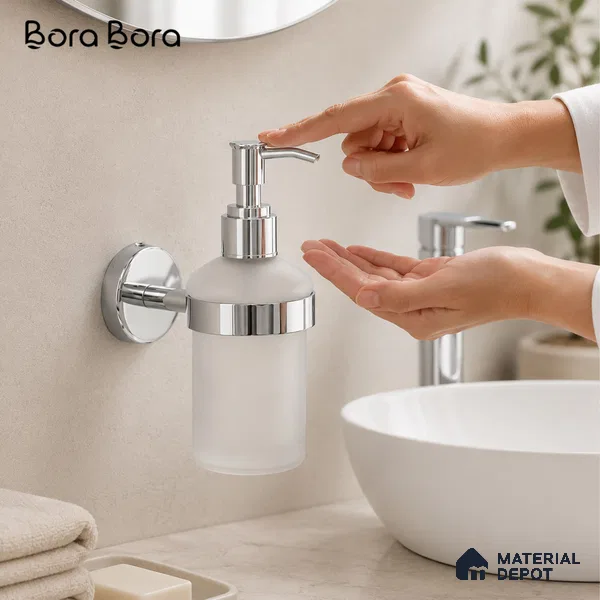 Liquid Soap Dispenser 9308-LSD Toucan Chrome Finish SS 304 | 5 Years Warranty