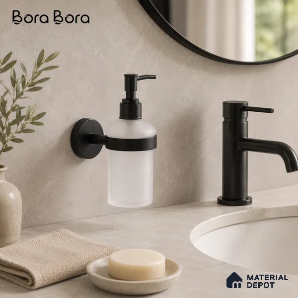 Liquid Soap Dispenser 9308-LSD Toucan Black Matt Finish SS 304 | 5 Years Warranty
