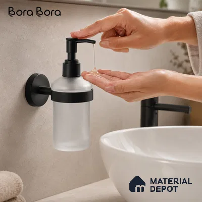 Liquid Soap Dispenser 9308-LSD Toucan Black Matt Finish SS 304 | 5 Years Warranty