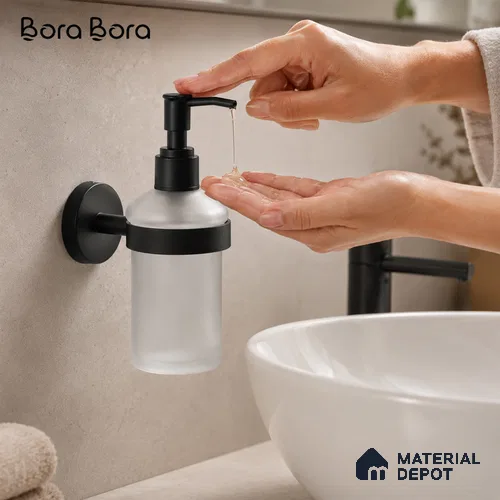 Liquid Soap Dispenser 9308-LSD Toucan Black Matt Finish SS 304 | 5 Years Warranty
