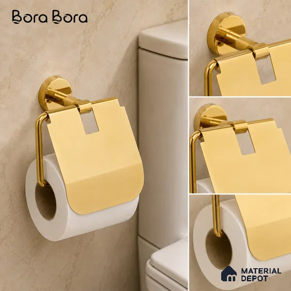 Paper Holder 9310-PH Toucan Gold Finish SS 304 | 5 Years Warranty