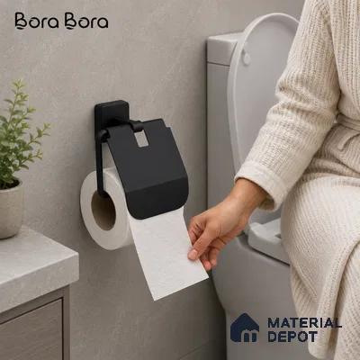 Paper Holder 9110-PH Robiee Black Matt Finish SS 304 | 5 Years Warranty