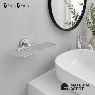 Double Soap Dish 9205-DSD Toucan Chrome Finish SS 304 | 5 Years Warranty