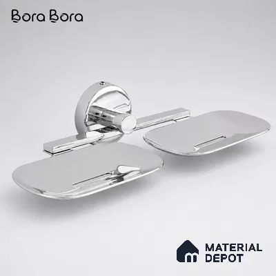 Double Soap Dish 9205-DSD Toucan Chrome Finish SS 304 | 5 Years Warranty
