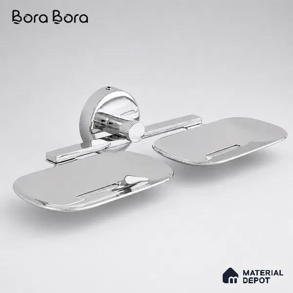 Double Soap Dish 9205-DSD Toucan Chrome Finish SS 304 | 5 Years Warranty