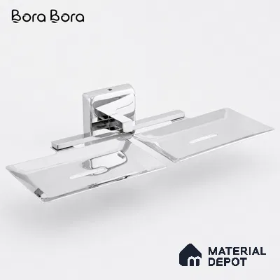 Double Soap Dish 9105-DSD Robiee Chrome Finish SS 304 | 5 Years Warranty