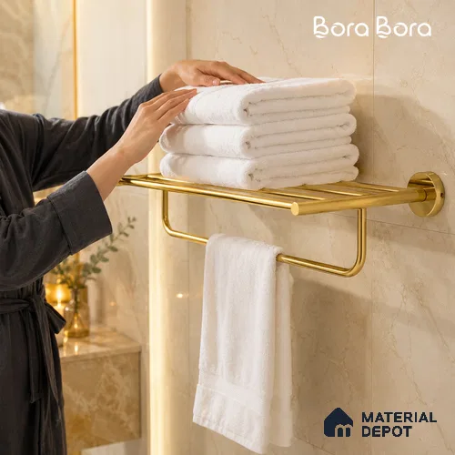 Towel Rack 9301-TWR Toucan Gold Finish SS 304 | 5 Years Warranty