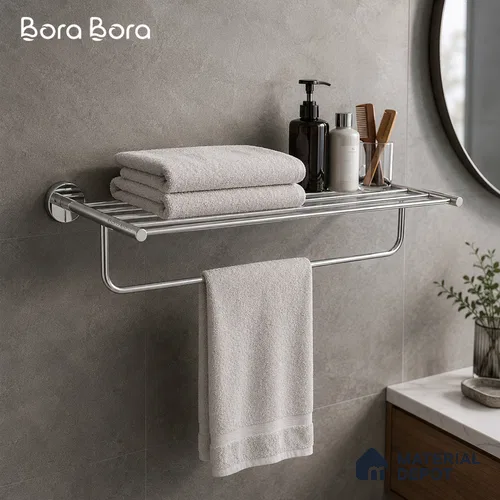 Towel Rack 9301-TWR Toucan Chrome Finish SS 304 | 5 Years Warranty
