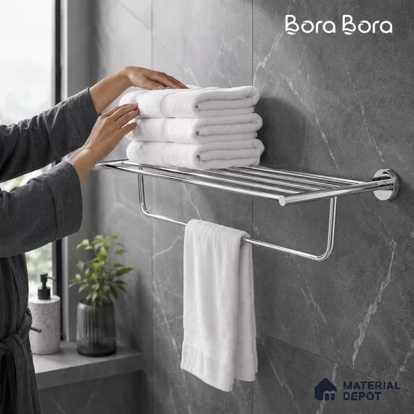 Towel Rack 9301-TWR Toucan Chrome Finish SS 304 | 5 Years Warranty