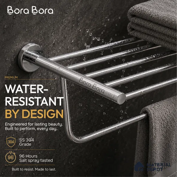 Towel Rack 9301-TWR Toucan Chrome Finish SS 304 | 5 Years Warranty