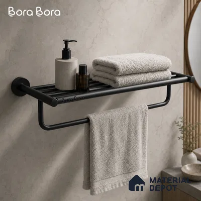 Towel Rack 9301-TWR Toucan Black Matt Finish SS 304 | 5 Years Warranty