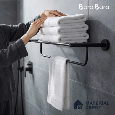 Towel Rack 9301-TWR Toucan Black Matt Finish SS 304 | 5 Years Warranty