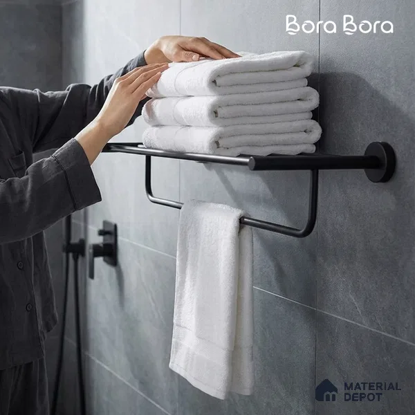 Towel Rack 9301-TWR Toucan Black Matt Finish SS 304 | 5 Years Warranty