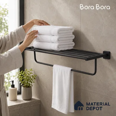 Towel Rack 9101-TWR Robiee Black Matt Finish SS 304 | 5 Years Warranty