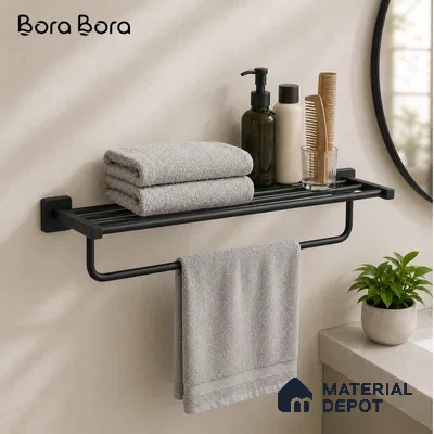 Towel Rack 9101-TWR Robiee Black Matt Finish SS 304 | 5 Years Warranty