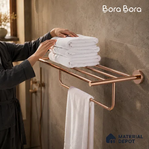 Towel Rack 9301-TWR Toucan Rose Gold Finish SS 304 | 5 Years Warranty