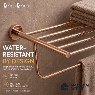Towel Rack 9301-TWR Toucan Rose Gold Finish SS 304 | 5 Years Warranty