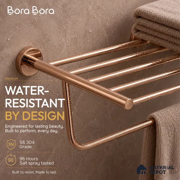 Towel Rack 9301-TWR Toucan Rose Gold Finish SS 304 | 5 Years Warranty