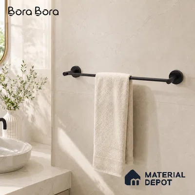 Towel Rod 9302-TRD Toucan Black Matt Finish SS 304 | 5 Years Warranty