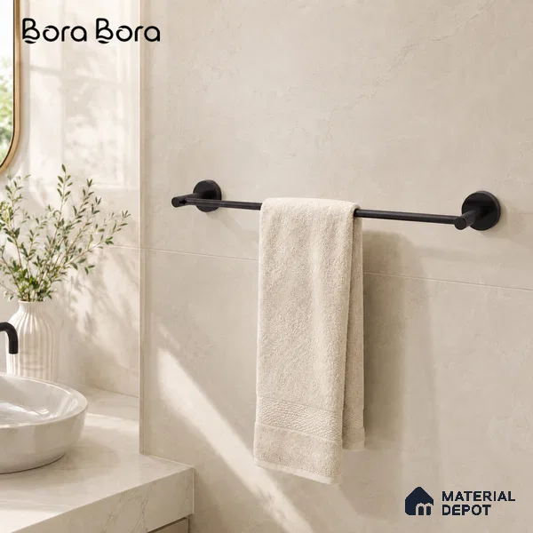 Towel Rod 9302-TRD Toucan Black Matt Finish SS 304 | 5 Years Warranty