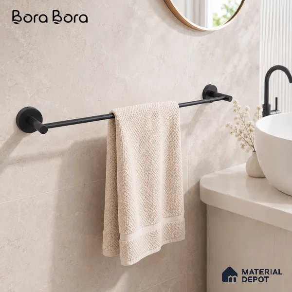 Towel Rod 9302-TRD Toucan Black Matt Finish SS 304 | 5 Years Warranty