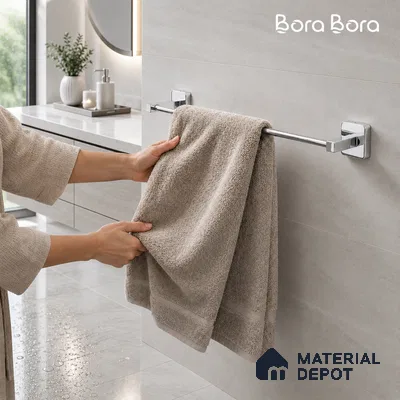 Towel Rod 9102-TRD Robiee Chrome Finish SS 304 | 5 Years Warranty
