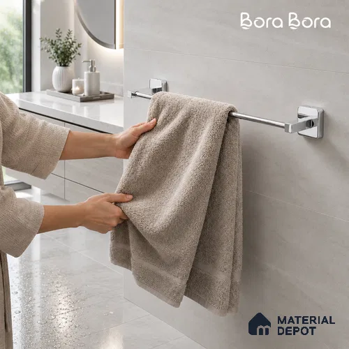 Towel Rod 9102-TRD Robiee Chrome Finish SS 304 | 5 Years Warranty
