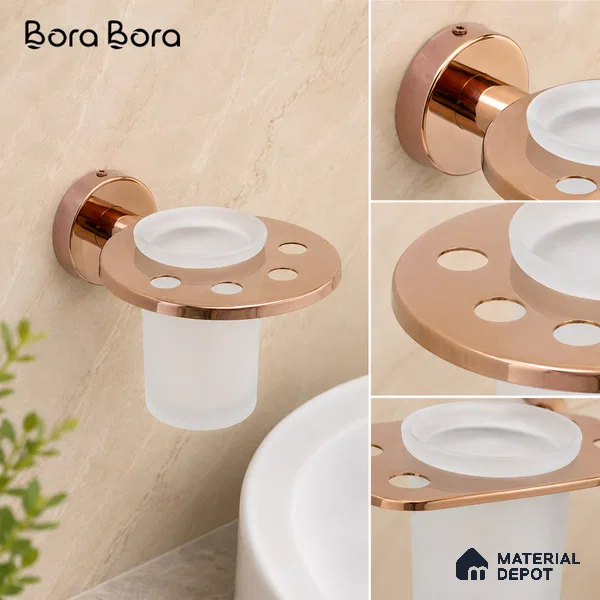 Tumbler Holder 9307-TH Toucan Rose Gold Finish SS 304 | 5 Years Warranty