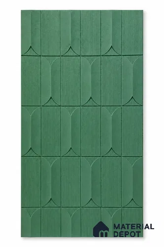 Emerald Deco Arch Carved 8 ft x 4 ft CNC Made HDHMR Panel - 30 mm