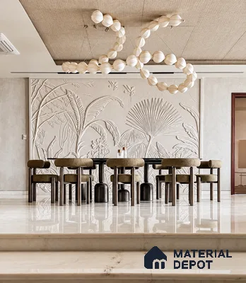 Botanical Canopy 7 ft 9 inch x 5 ft CNC Made MDF Panel - 17 mm