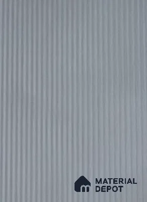 Medium Grey Fluted Solid Color look LM 25172 8 ft x 4 ft Texture Finish Decorative Laminate - 1 mm | Suitable for Living Room, Kitchen, Office