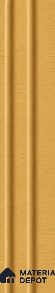 Honey Maple 10 ft x 0.89 ft (3060x270 mm) Wave Design Interior & Exterior Wall & Ceiling Panel - 16 mm | Suitable for Balcony, Facade & Open Area | Width is Subjected to 5% Variation
