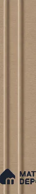Danish Teak 10 ft x 0.89 ft (3060x270 mm) Wave Design Interior & Exterior Wall & Ceiling Panel - 16 mm | Suitable for Balcony, Facade & Open Area | Width is Subjected to 5% Variation
