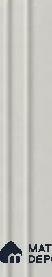 White Mist 10 ft x 0.89 ft (3060x270 mm) Wave Design Interior & Exterior Wall & Ceiling Panel - 16 mm | Suitable for Balcony, Facade & Open Area | Width is Subjected to 5% Variation