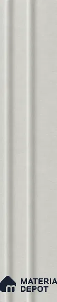 White Mist 10 ft x 0.89 ft (3060x270 mm) Wave Design Interior & Exterior Wall & Ceiling Panel - 16 mm | Suitable for Balcony, Facade & Open Area | Width is Subjected to 5% Variation