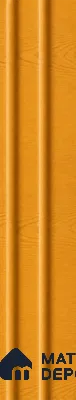 Gold Maple 10 ft x 0.89 ft (3060x270 mm) Wave Design Interior & Exterior Wall & Ceiling Panel - 16 mm | Suitable for Balcony, Facade & Open Area | Width is Subjected to 5% Variation