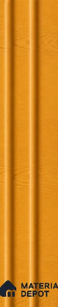 Gold Maple 10 ft x 0.89 ft (3060x270 mm) Wave Design Interior & Exterior Wall & Ceiling Panel - 16 mm | Suitable for Balcony, Facade & Open Area | Width is Subjected to 5% Variation