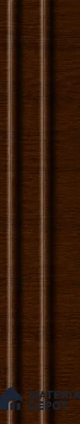 English Nut 10 ft x 0.89 ft (3060x270 mm) Wave Design Interior & Exterior Wall & Ceiling Panel - 16 mm | Suitable for Balcony, Facade & Open Area | Width is Subjected to 5% Variation