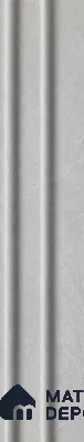 Armani Grey 10 ft x 0.89 ft (3060x270 mm) Wave Design Interior & Exterior Wall & Ceiling Panel - 16 mm | Suitable for Balcony, Facade & Open Area | Width is Subjected to 5% Variation