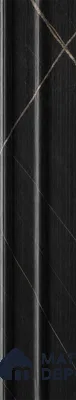 Portoro 10 ft x 0.89 ft (3060x270 mm) Wave Design Interior & Exterior Wall & Ceiling Panel - 16 mm | Suitable for Balcony, Facade & Open Area | Width is Subjected to 5% Variation