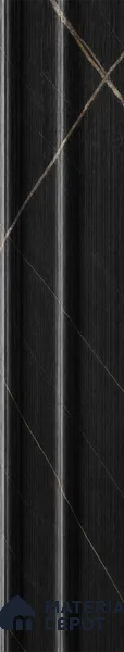 Portoro 10 ft x 0.89 ft (3060x270 mm) Wave Design Interior & Exterior Wall & Ceiling Panel - 16 mm | Suitable for Balcony, Facade & Open Area | Width is Subjected to 5% Variation