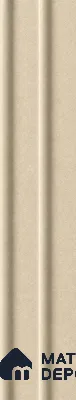 Linen Ivory 10 ft x 0.89 ft (3060x270 mm) Wave Design Interior & Exterior Wall & Ceiling Panel - 16 mm | Suitable for Balcony, Facade & Open Area | Width is Subjected to 5% Variation